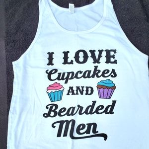Cupcakes and Bearded Men Tank Top